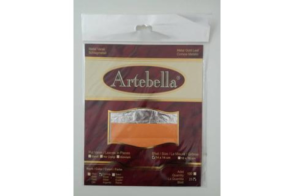 ΦΥΛΛΑ ΑΣΗΜΙ 14Χ14 25ΤΕΜ ARTEBELLA